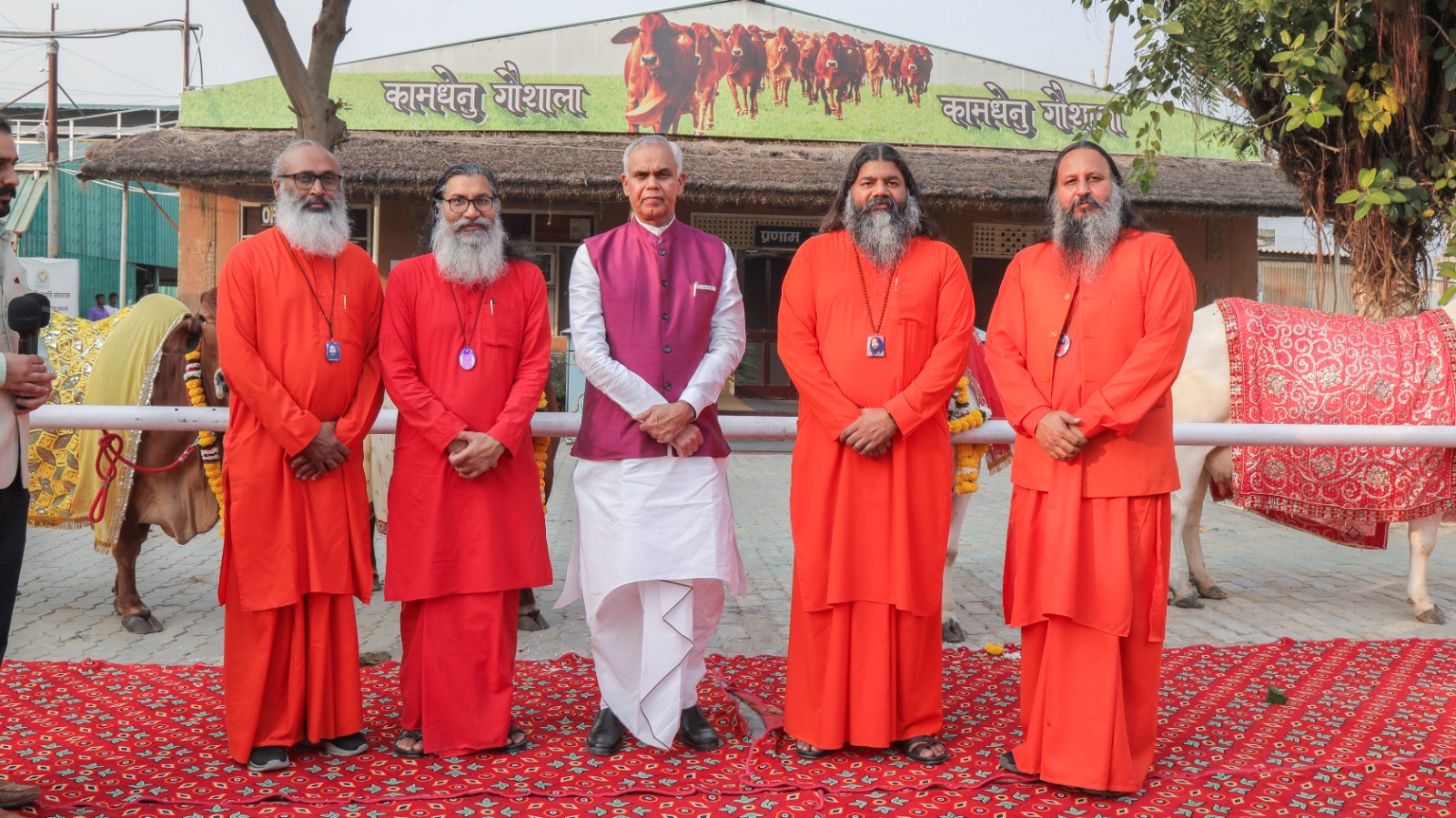 Read more about the article गुजरात के राज्यपाल आचार्य देवव्रत पहुंचे दिव्य ज्योति जाग्रति संस्थान नूरमहल आश्रम, किया गौ पूजन।